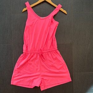 Womens Pink Romper